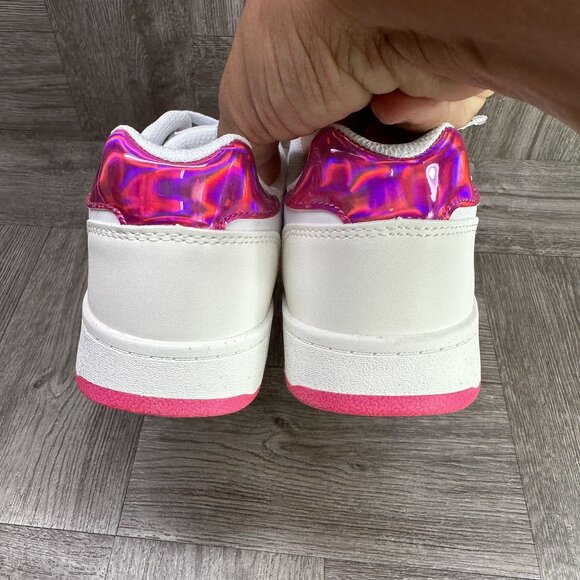 Barbie Kid size 3 White Multicolored Shoes - Picture 6 of 8